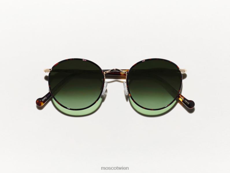 Moscot Waldholz Zev-Schildkröte mit maßgeschneiderten Farbtönen Brille 046HT787