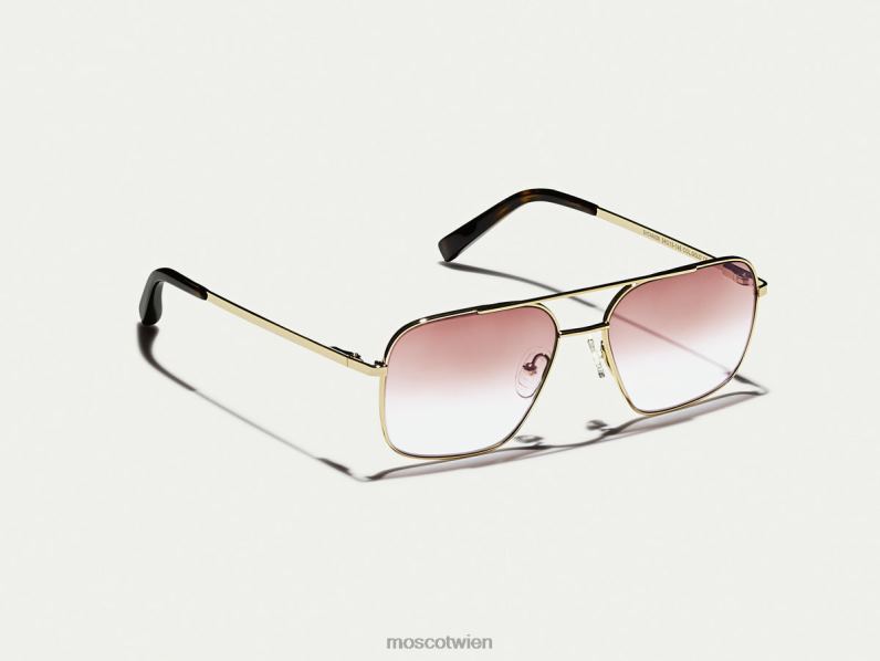 Moscot Wurzelbier verblassen Stärkeres Gold mit maßgeschneiderten Farbtönen Brille 046HT774