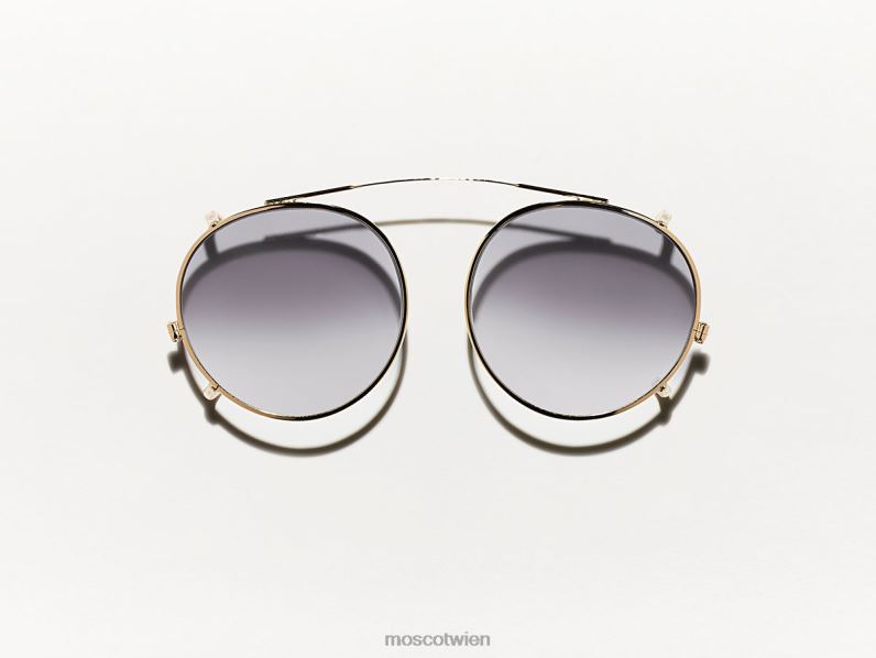 Moscot amerikanisches Grau verblassen Clipzen Gold mit maßgeschneiderten Farbtönen Brille 046HT821
