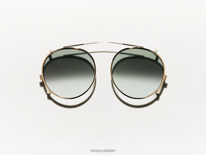 Moscot g-15 verblassen Clipzen Gold mit maßgeschneiderten Farbtönen Brille 046HT813