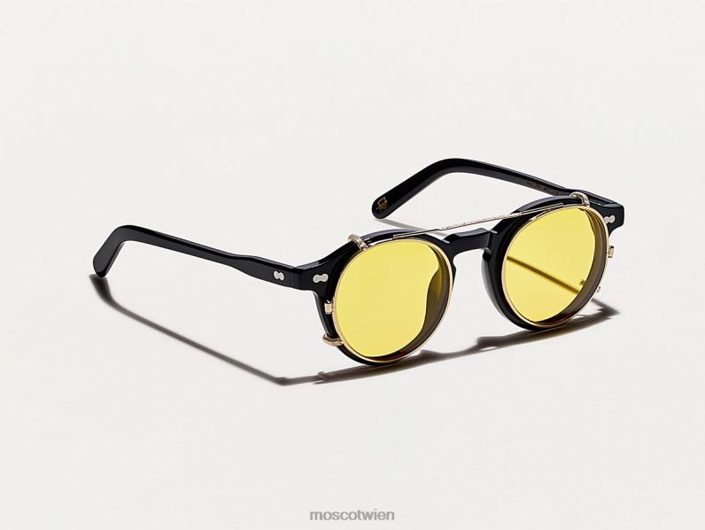 Moscot sanftes Gelb Clipzen Gold mit maßgeschneiderten Farbtönen Brille 046HT820