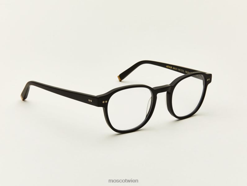 Moscot Matt-schwarz Arthur virtuelle Anprobe 046HT927