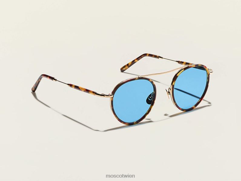Moscot Schildkröte/Gold Pupik-Sonne Sonnenbrille 046HT509