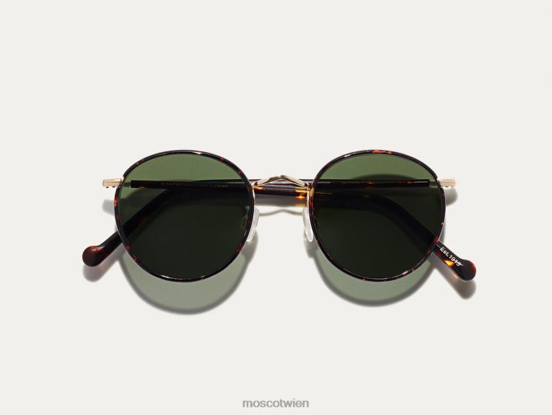 Moscot Schildkröte/Gold Zev Sonne Sonnenbrille 046HT478