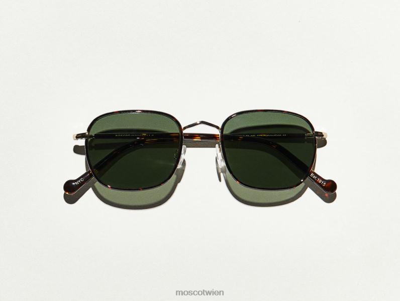 Moscot Schildkröte/Gold schlep Sonne Sonnenbrille 046HT560