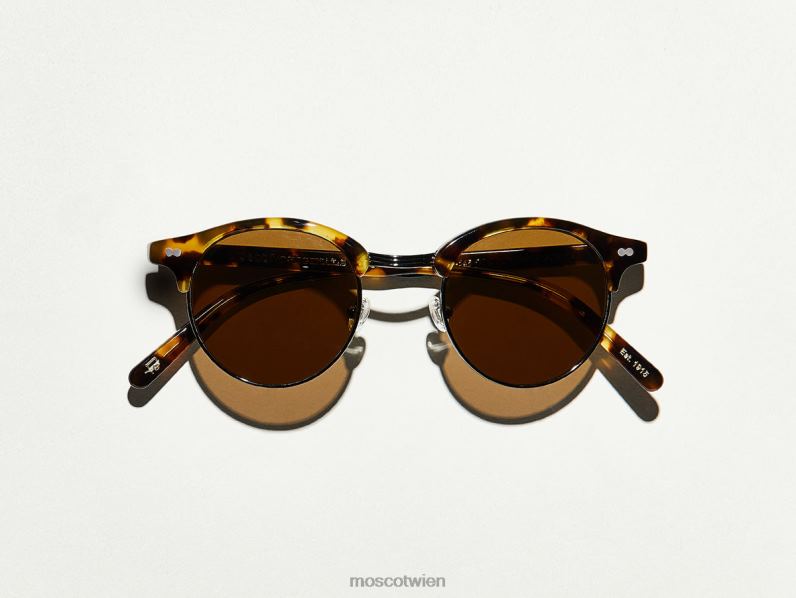 Moscot klassisches Havanna/Rotguss Aidim Sonne Sonnenbrille 046HT536