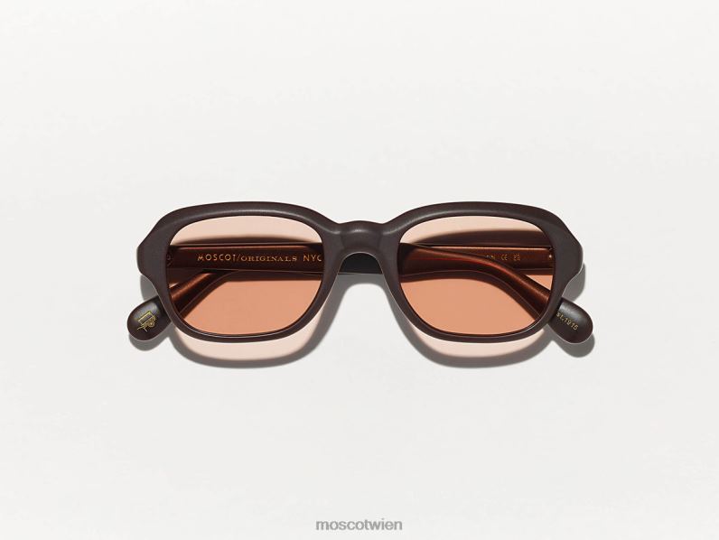 Moscot mattes Dunkelbraun Meshug Sonne Sonnenbrille 046HT607