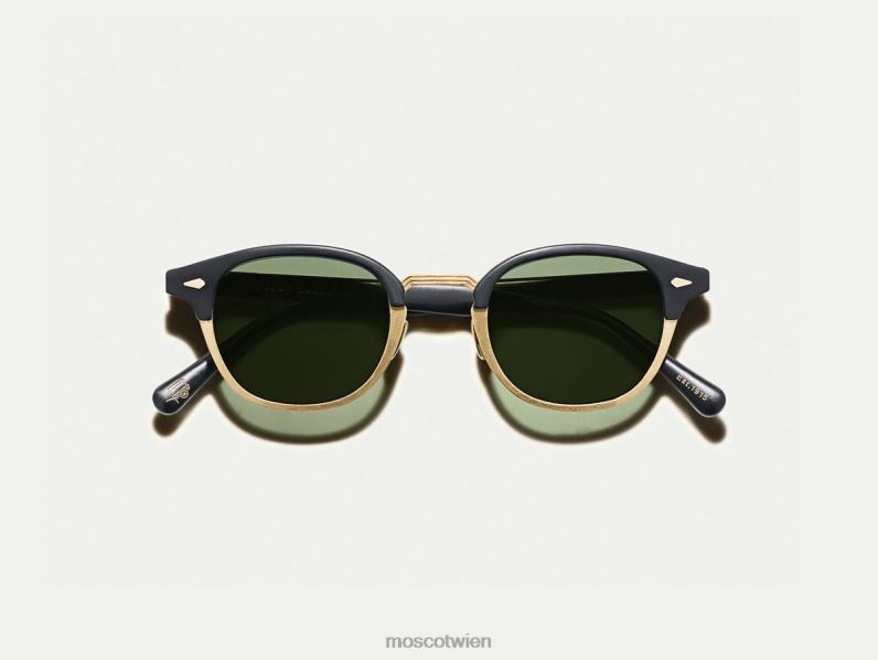 Moscot mattschwarz/mattgold Lemtosh-Mac Sonne Sonnenbrille 046HT516