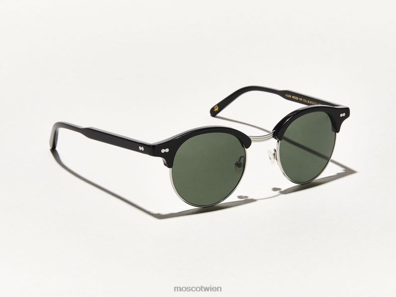 Moscot schwarzes Silber Aidim Sonne Sonnenbrille 046HT534