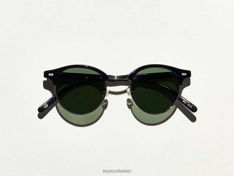 Moscot schwarzes Silber Aidim Sonne Sonnenbrille 046HT534