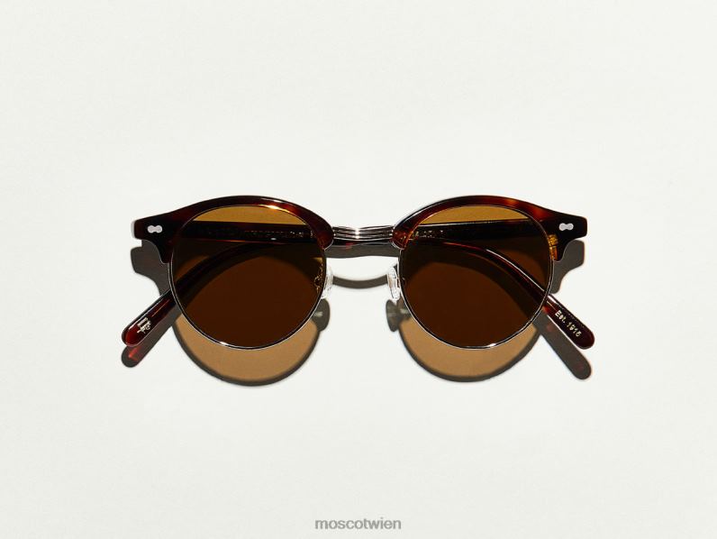 Moscot verbrannte Schildkröte/Gold Aidim Sonne Sonnenbrille 046HT537